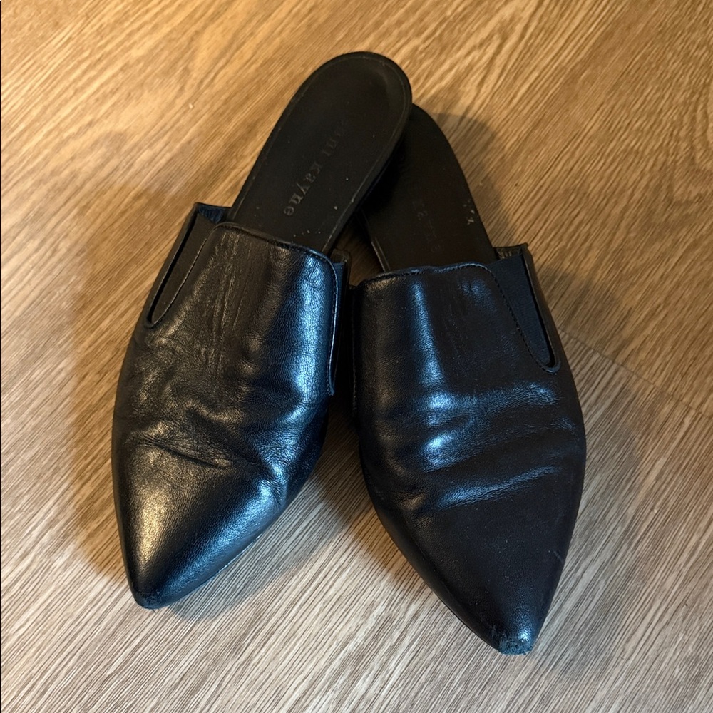 Jenni Kayne Black Leather Flats